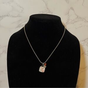 Jewel Kade Silver Necklace with Charm